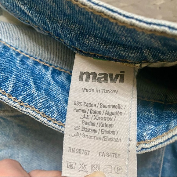 Mavi High Rise Denim Shorts - Picture 5 of 7